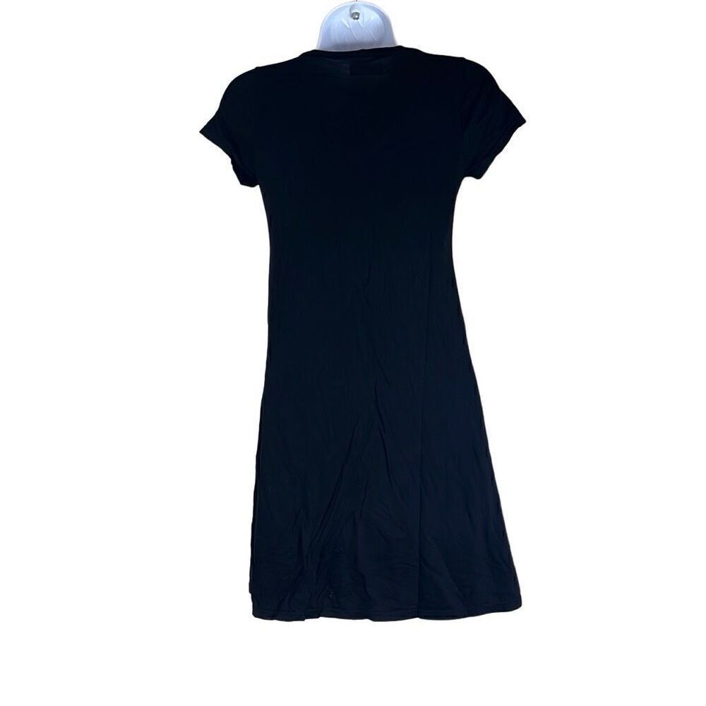 Lauren Moshi XS Skull Roses Tunic Top Black Day of The Dead Halloween Oversized‎ - Picture 2 of 9